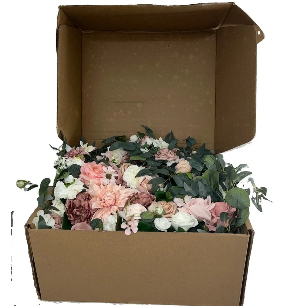 (40)Wedding Arch Flowers Kit -birthday 5pcs Artificial Floral Arch Not Include